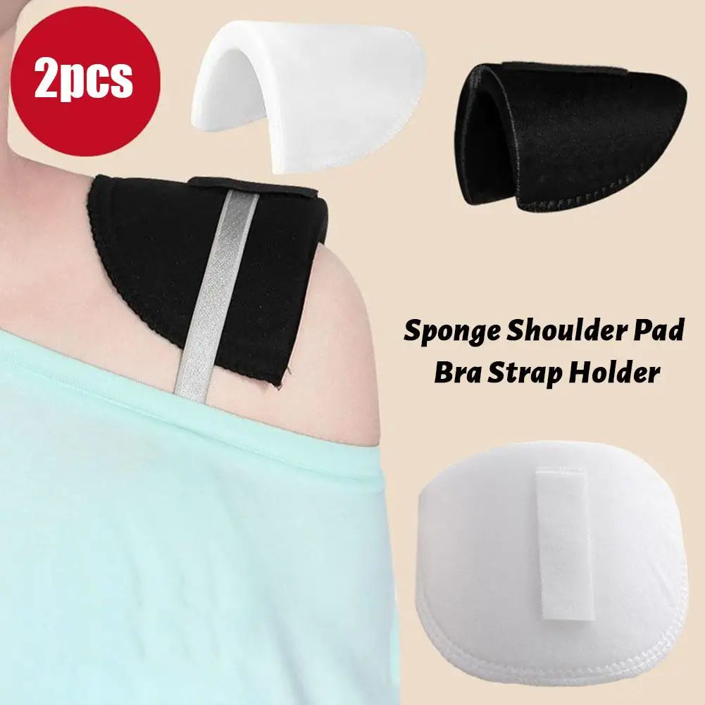 Pak Schoudervullingen Jas Antislip Schouderkleding Pads Geen naad Verwijderbaar Verdikt inzetstuk Schoudervoering Spons Schouder C4Y7