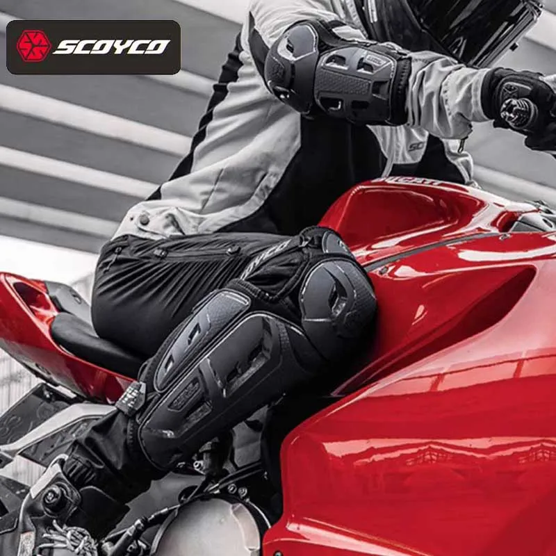 Lightweight Scoyco Motorcyclist  Knee Elbow Pads CE Protection TPU Shell Motorcycle Protector Equipment for Moto