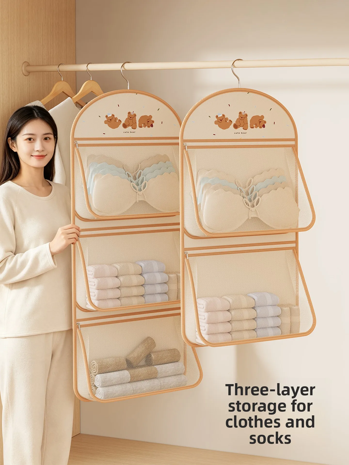 college-student-essential-full-hook-underwear-socks-net-pocket-storage-bag-dormitory-living-quarters-organizer-tool