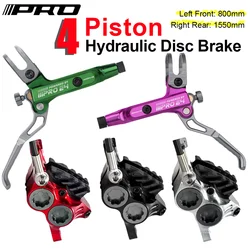 IIIPRO E4 4 Piston Hydraulic Brakes Ebike 800/1550mm CNC Heat Dissipating Brake Pads MTB Mountain Bikes Hydraulic Disc Brake Set