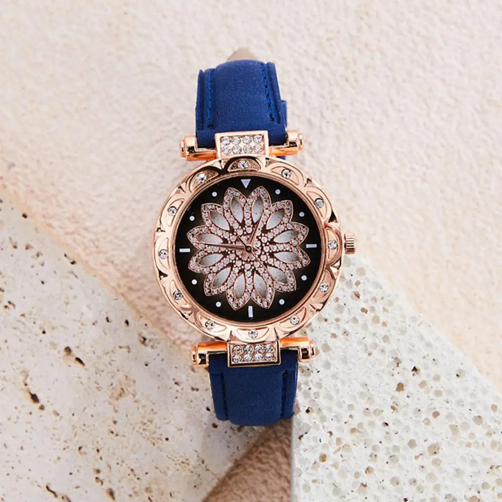 5pcs/Set Watches Women Leather Band Ladies Watch Simple Casual Women's Analog WristWatch Bracelet Gift Montre Femme Jewelry