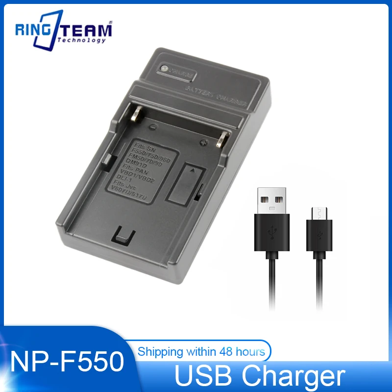 NP-F550 NP F550 Battery USB  Charger  for Sony Camera F550/750/980/FM50/70/80/QM91D Battery