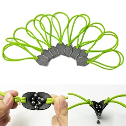 4/8pcs Powerful Slingshot Rubber Band Large Capacity Leather Pocket Rubber Band Shooting Steel Ball Hunting Slingshot Accessorie
