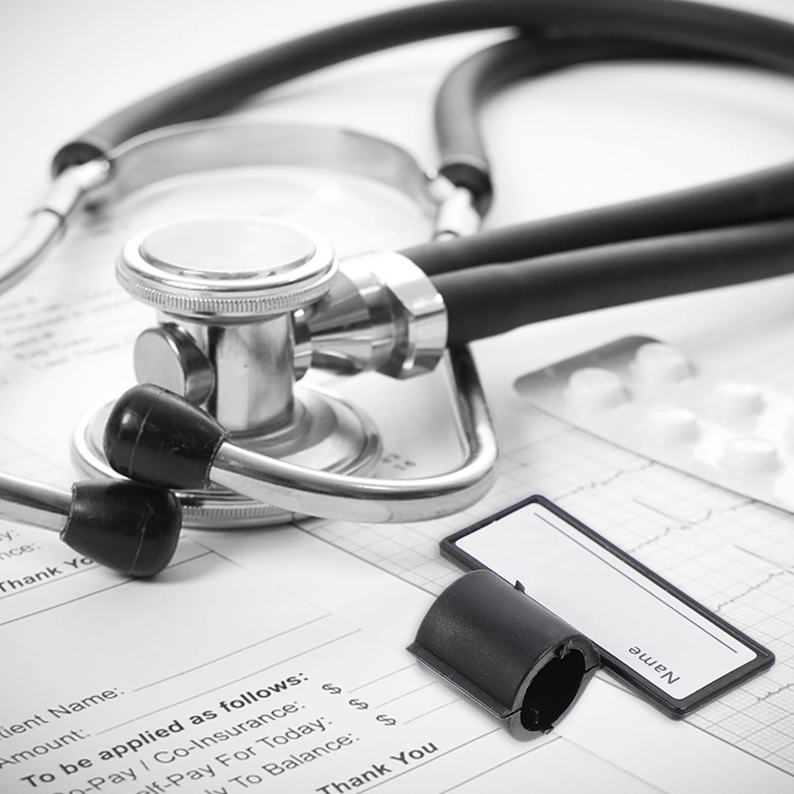 10Pcs Stethoscope Id Name Tag Durable Reusable Easy to Write Personalized Accessories for Nurses Stethoscope Id Name Tag