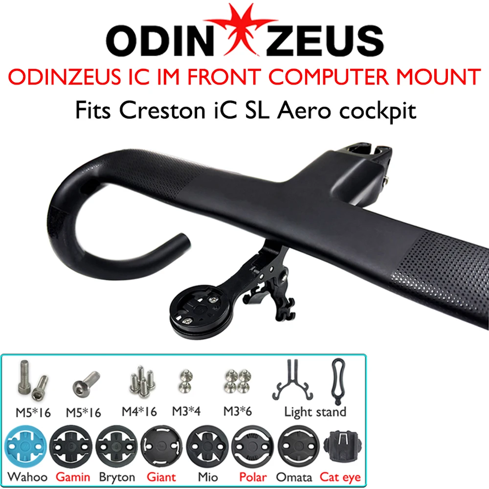 

Computer Mount ODINZEUS RC Go Pro Alloy 39.9g Fits Creston iC SL Aero Cockpit 20mm For Garmin Bryton Wahoo GoPro Interface