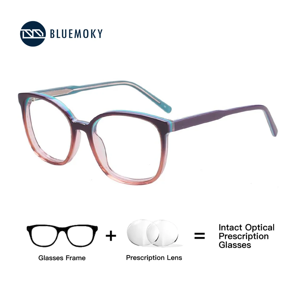 

BLUEMOKY Handmade Acetate Butterfly Prescription Glasses for Women Trend Anti Blue Light Photochromic Optical Eyeglasses
