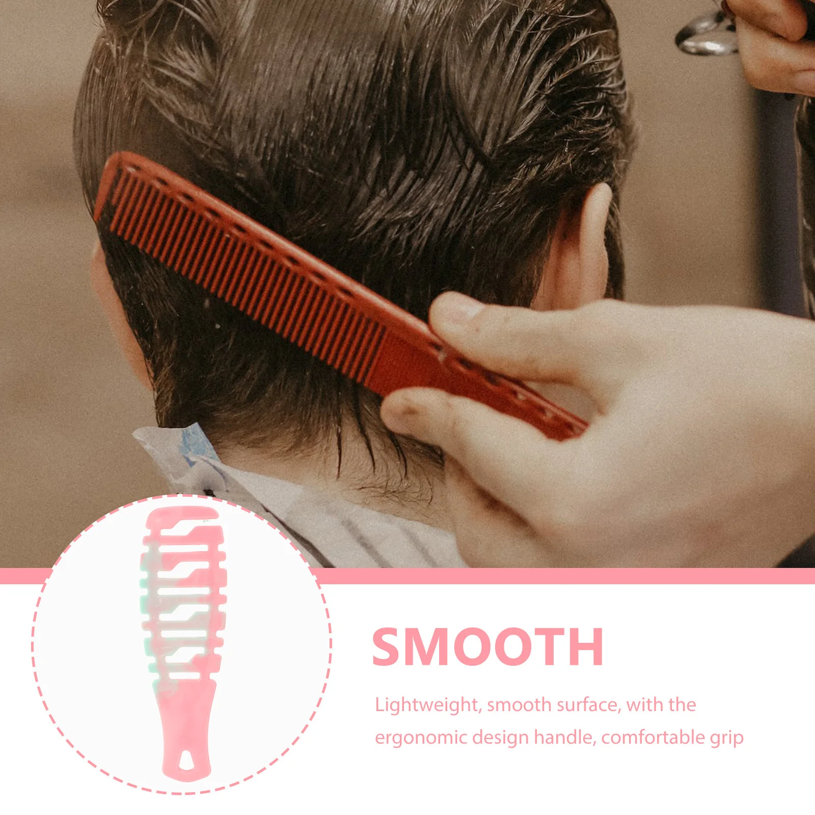 

Home Hair Styling Comb Plastic Hair Scalp Massage Comb Female Smooth Surface Detangling Brush Soft Scalp Massage