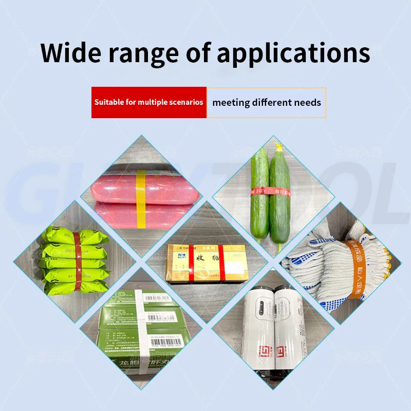 OPP Tape Automatic Banknote Bundling Strapping Machine Currency, Document, Paper, and Card Binding Supermarket Vegetable Baler
