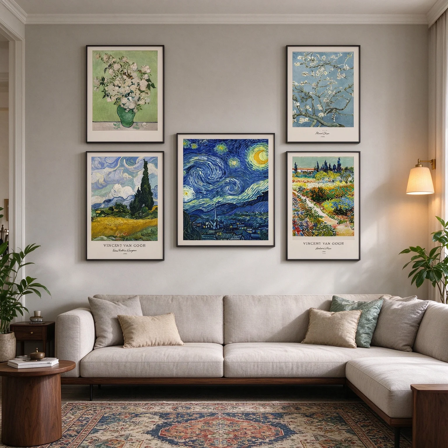 Vincent Van Gogh Writings Prints and Posters Great Work The Starry Night Canvas Painting Decorations for Living Room Wall Art