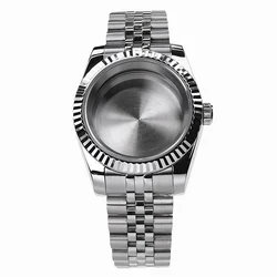 High Quality 36mm 40mm Gear Bezel Watch Case With Sapphire Crystal And Strap For Nh35a Nh36 NH34 Movement 28.5mm Dail skx ModS