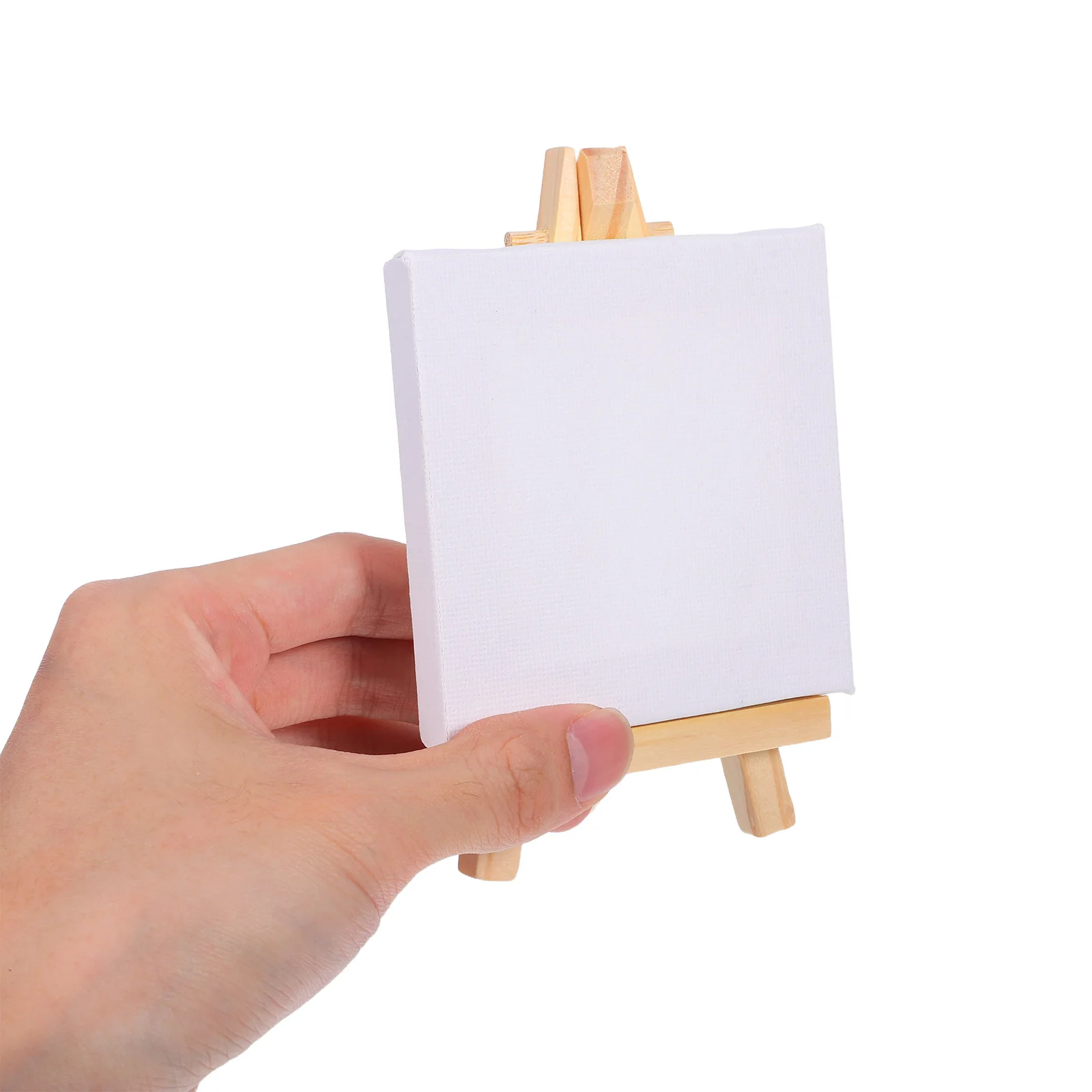 18 set Natural Wood Cotton Multi Function Canvas Panels Mini Easel Triangle Structure Stretched Painting Frame For Student Oil