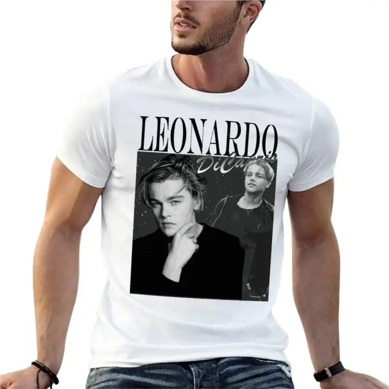 Leonardo Dicaprio Titanic Oversized T-Shirts Funny Mens Clothes Short Sleeve Streetwear Plus Size Top Tee