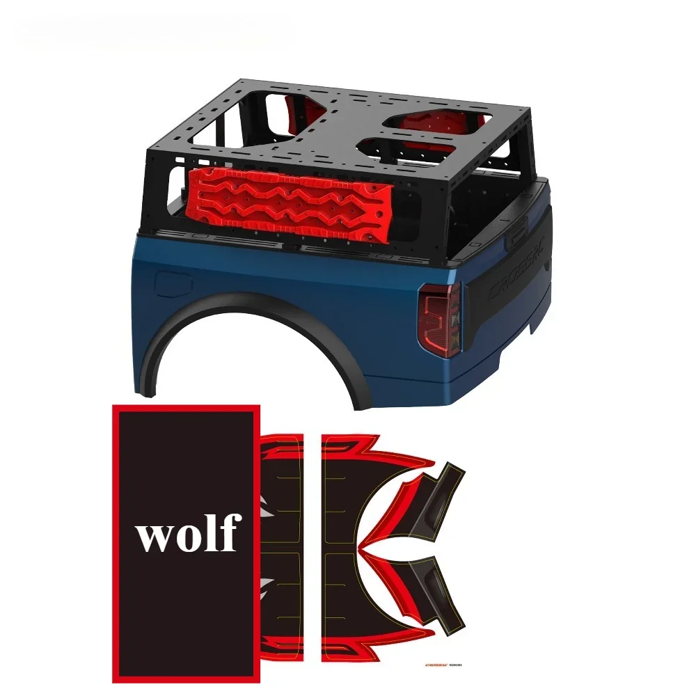 Complete Rear Body Shell Upgrade Accessories 1/8 for CROSSRC EMOX7 customizable size RC Crawler Model Car Body Mod Kit
