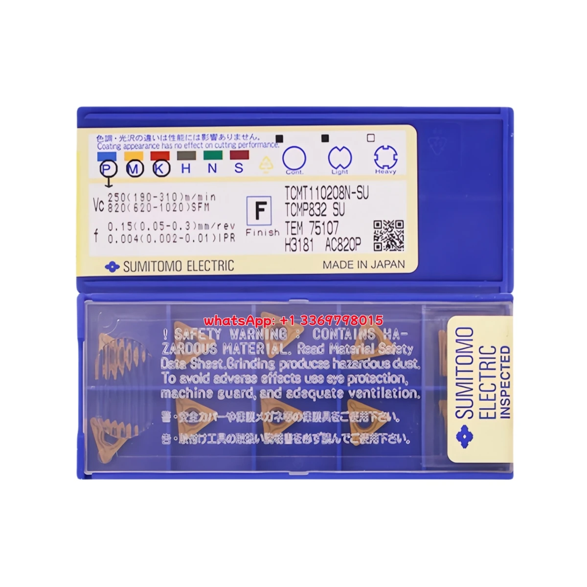 

SUMITOMO 100% оригинал TCMT1102 04 08 EFM N-FB LB LU SU T1500A AC530U AC8025P AC820P T1000A AC2000 AC830P AC630M Токарная пластина