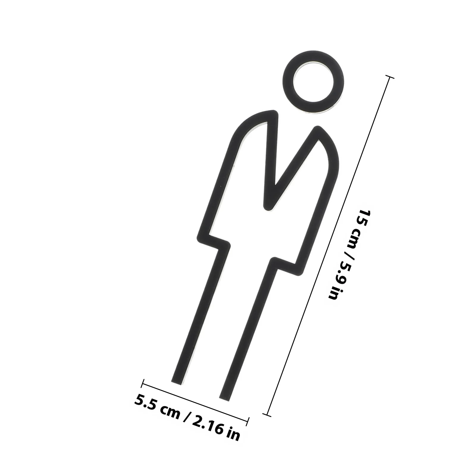 1 زوج الحمام تسجيل الحمام تحديد لوحة تصميم الحد الأدنى لمطعم الفندق مرحاض عام ديكور المرحاض اللوحة #6