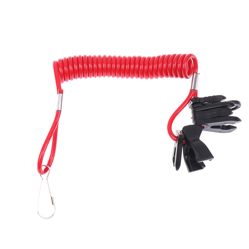 1Pc Outboard Engine Motor Kill Stop Switch ABS/nylon rope/TPU Lanyard  Kill Switch Universal 7Keys Boat