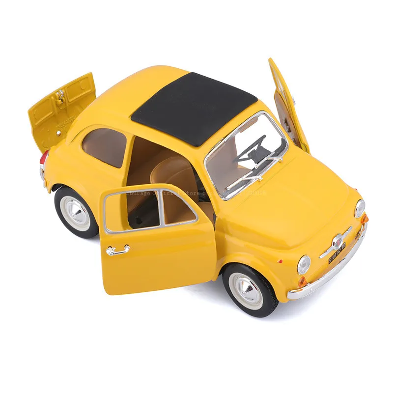 Bburago 1:24 1965 Fiat 500F alloy racing car Alloy Luxury Vehicle Diecast Cars Model Toy Collection Gift