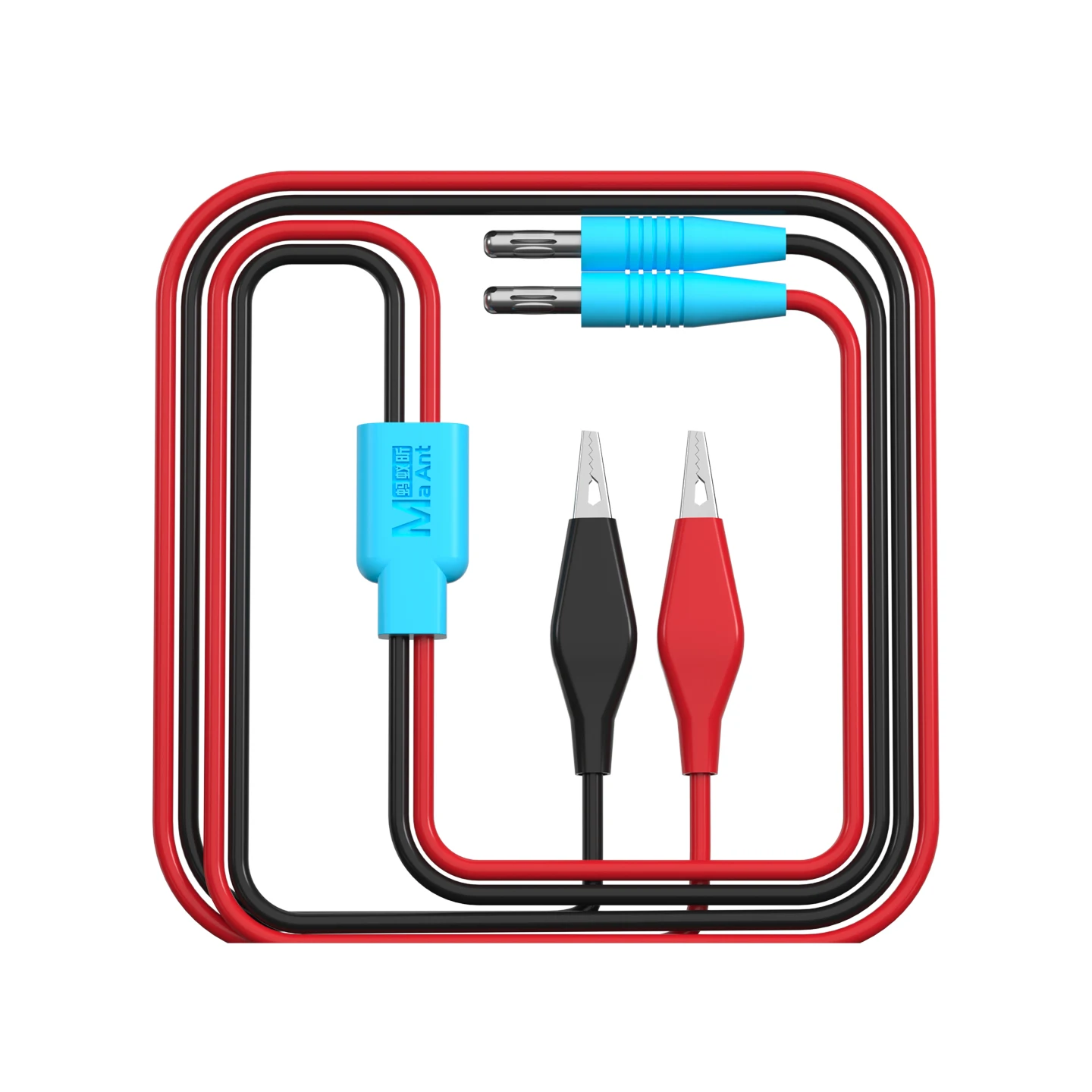 MaAnt M103 4mm Alligator Cilp To Banana Plug Test Cable Lead Connector Dual Tester Probe  For Multimeter Measure Tool