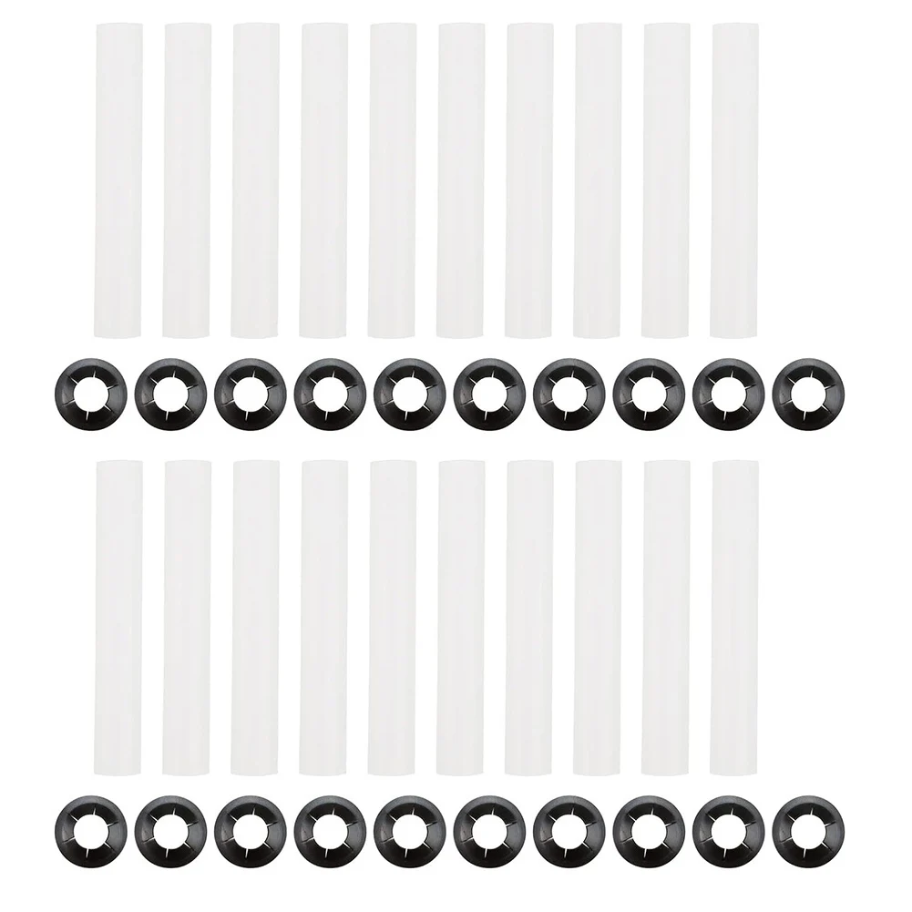 Para tallos de rodillos, fundas para puertas de garaje, mantenimiento de puertas de garaje, Material ABS, tuercas de eje de reducción de ruido incluidas