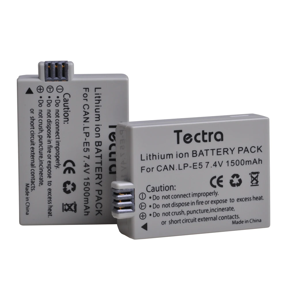 LP-E5 LPE5 Camera Battery + Charger for Canon EOS Rebel XS, Rebel T1i, Rebel XSi, 1000D, 500D, 450D, Kiss X3, X2, F