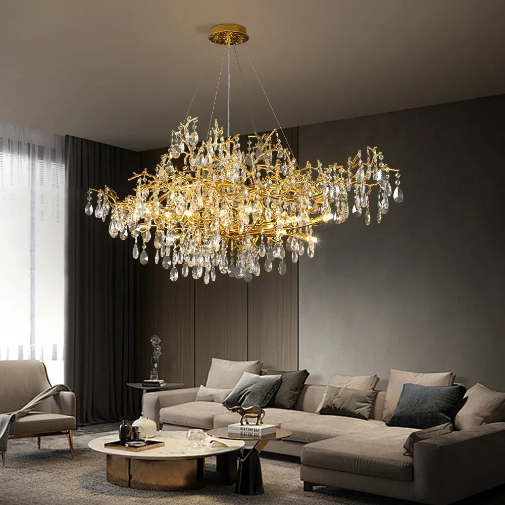 Luxury chandelier chandelier living room hotel restaurant indoor lighting 220V light luxury luster chandelier