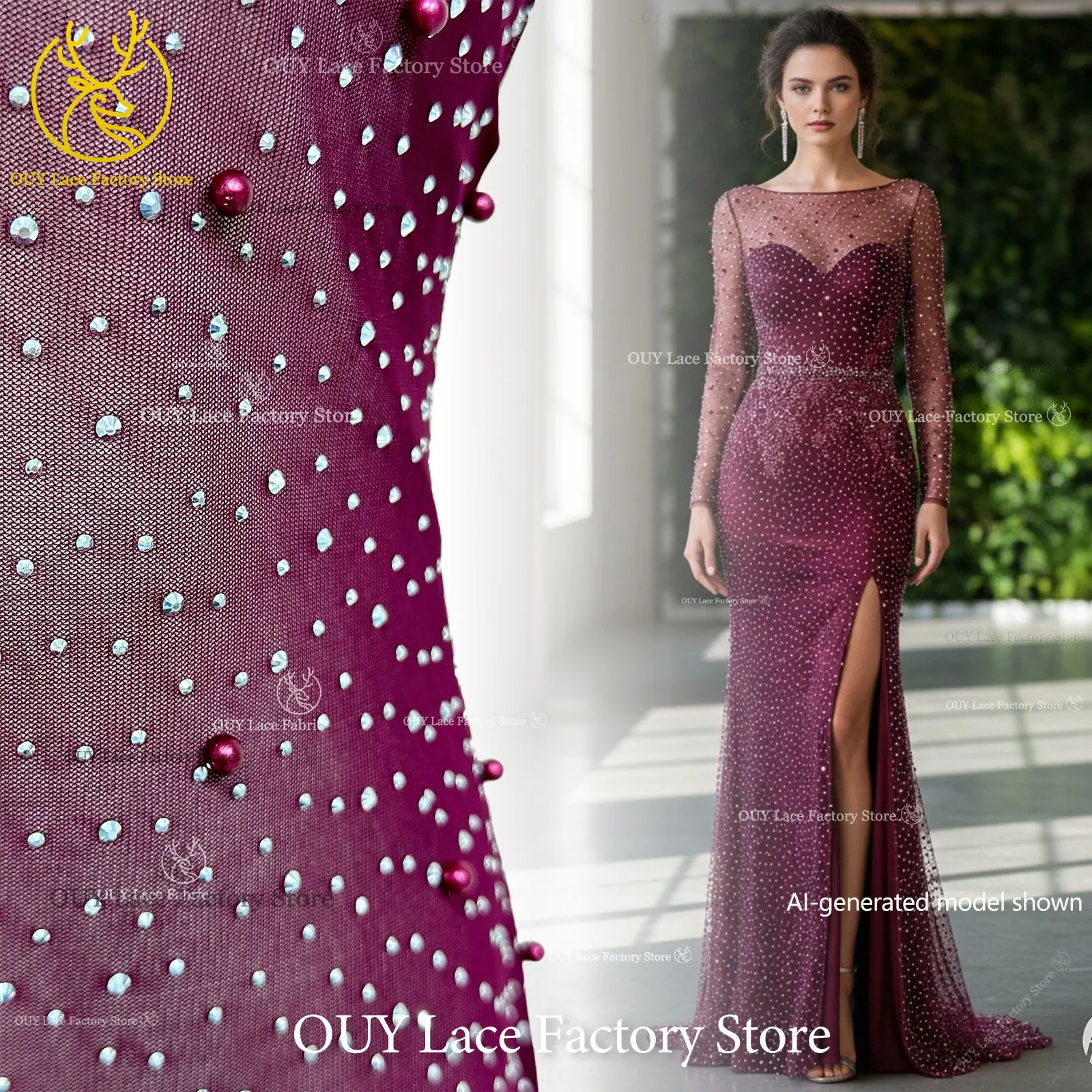 Exquisite Baby's Breath African Lace Fabric High Quality Nigerian French Bubble Beads Tulle Lace Fabric For Wedding Dress Sewing