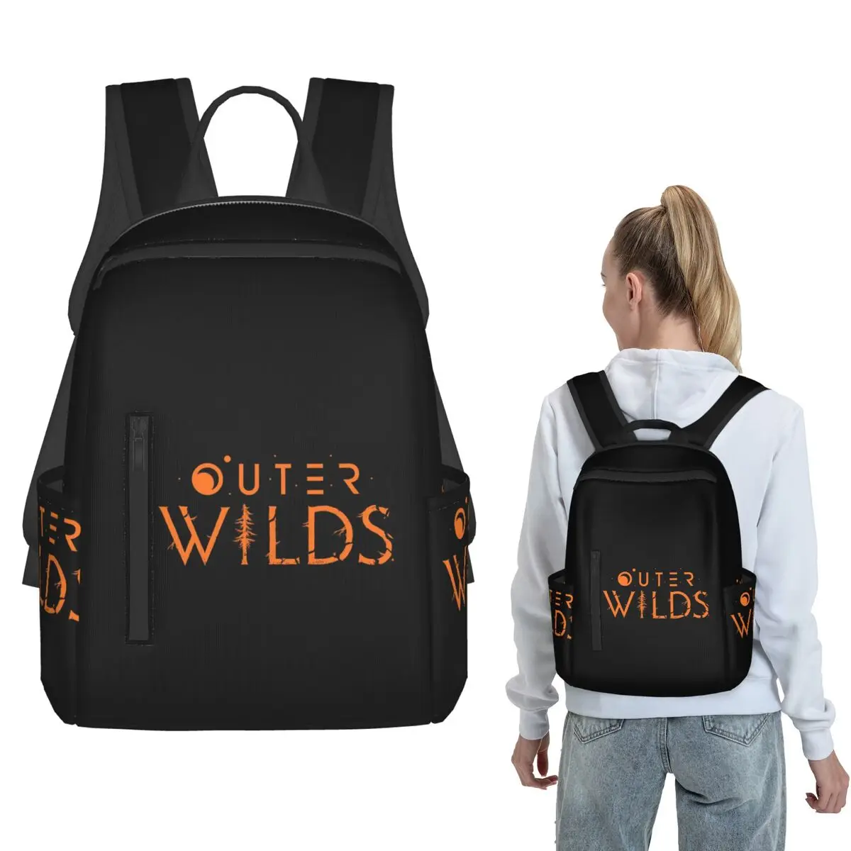 Outer Wilds Ventures Patch Backpack Large Capacity Boys Girls BookBag School Bag Shoulder Bags for Men Women