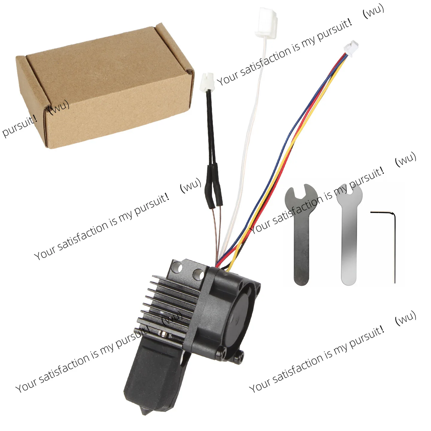 For X1C P1 Series 3D Printer Print Head Replacement Hot End Fan Nozzle Ceramic Heater Thermistor Fastener Silicone Sock