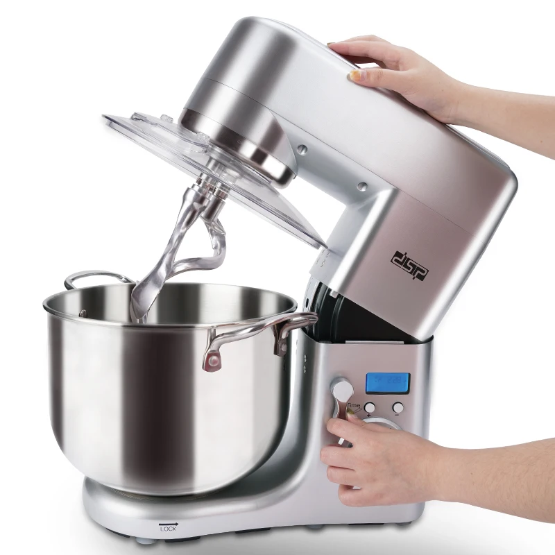 Die-Cast Aluminum 1500W Powerful Stand Mixer 10L 6 Speed Setting with Pulse Contril Household Kneading Machine