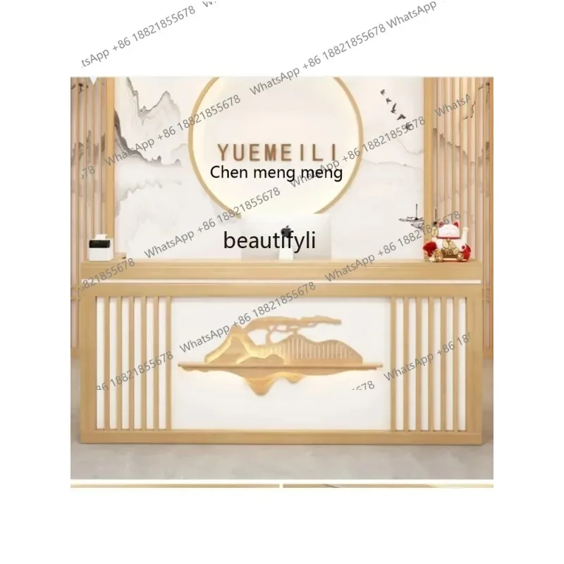 A   R New Chinese Style Pavilion of Regimen Cashier Counter Commercial Restaurant Bar Ear Cleaning Store Reception  Checkout Cou