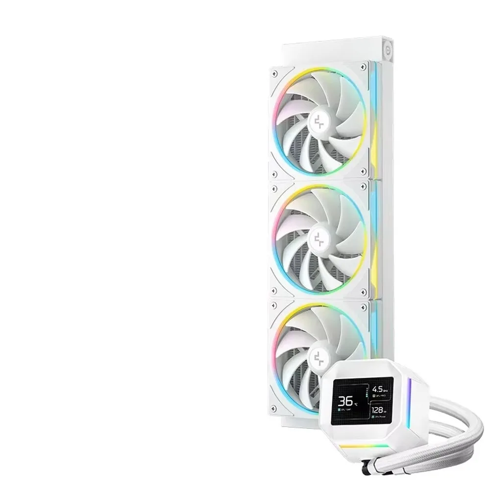 DEEPCOOL LM360 White 360mm AIO Liquid CPU Cooler, 2.4