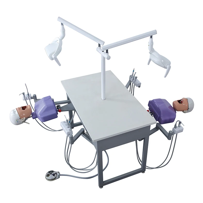 Den tal chair simulator connected manikin Den tal training simulation for prosthodontics