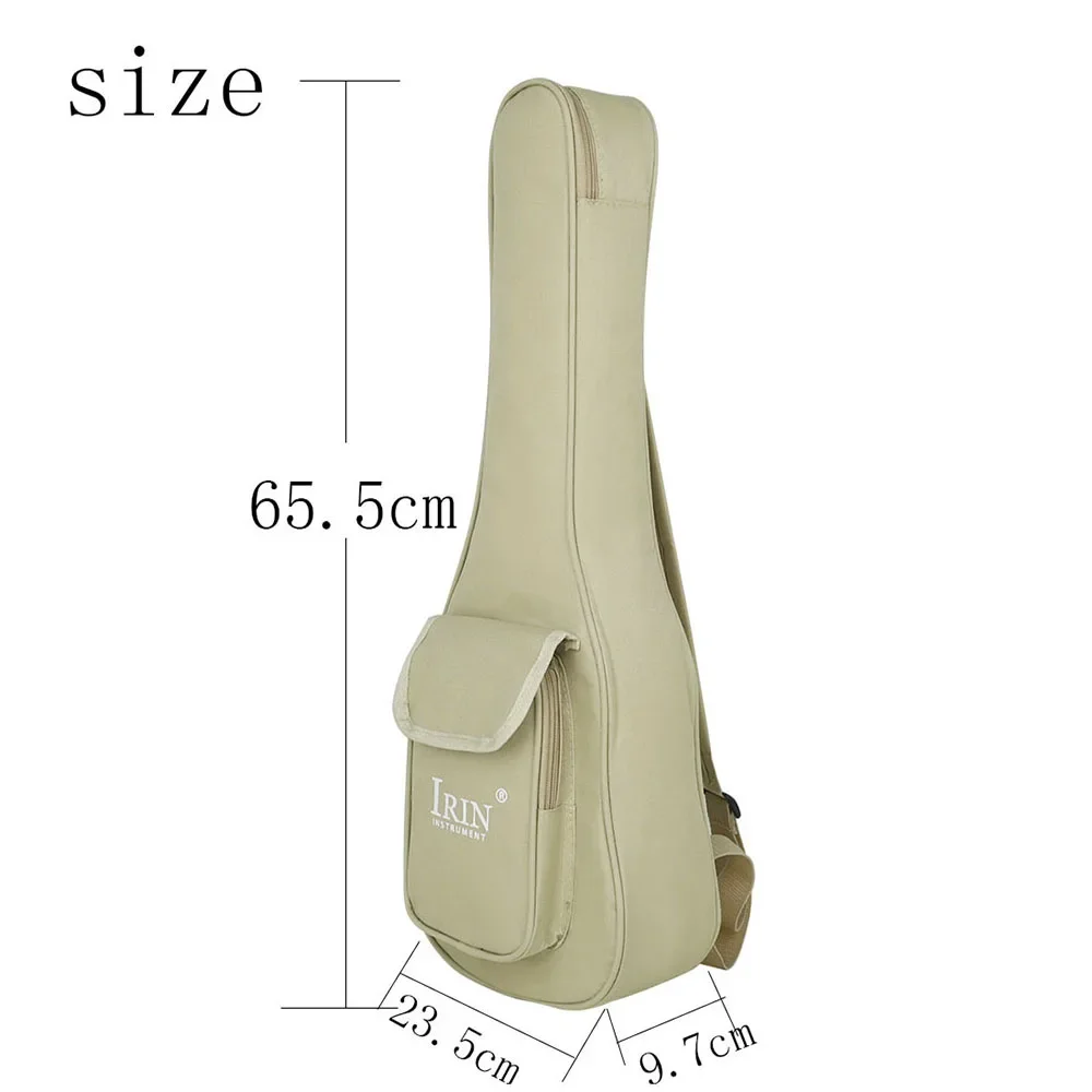 IRIN 24 Inch Ukulele Bag Portable Soft Case Waterproof Oxford Cloth Hawaii 4-String Guitar Backpack Padded Ukulele Accessories