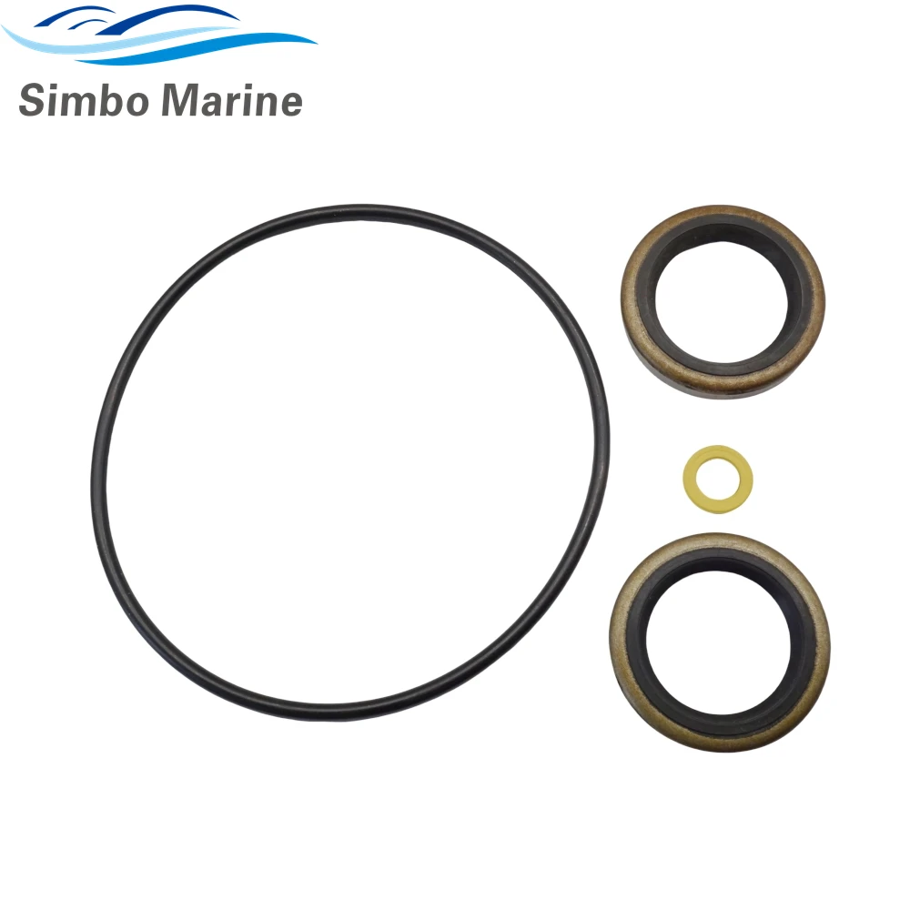 Outboard Marine Lower Unit Bearing Carrier Oil Seal with Washer Gasket For Mercruiser Stern Drive Bravo 1 26-76868 8M0204670