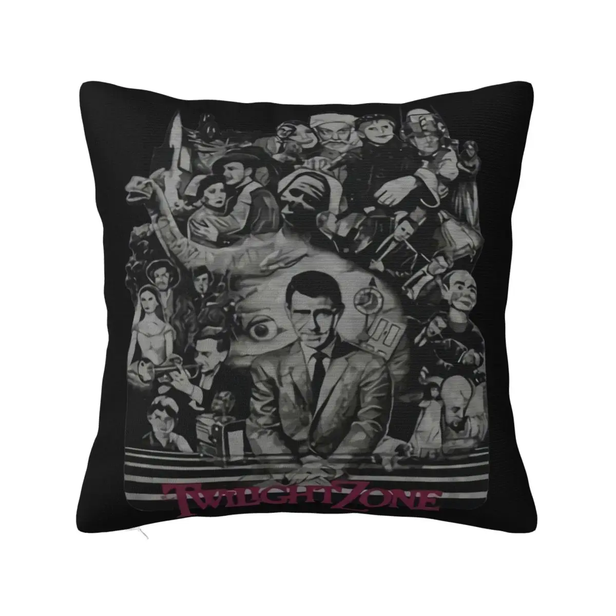 The Twilight Zone Serial Tv Rod Serling Blu'Ray Dvd Vhs Magazine New Print Animal Pillow Case