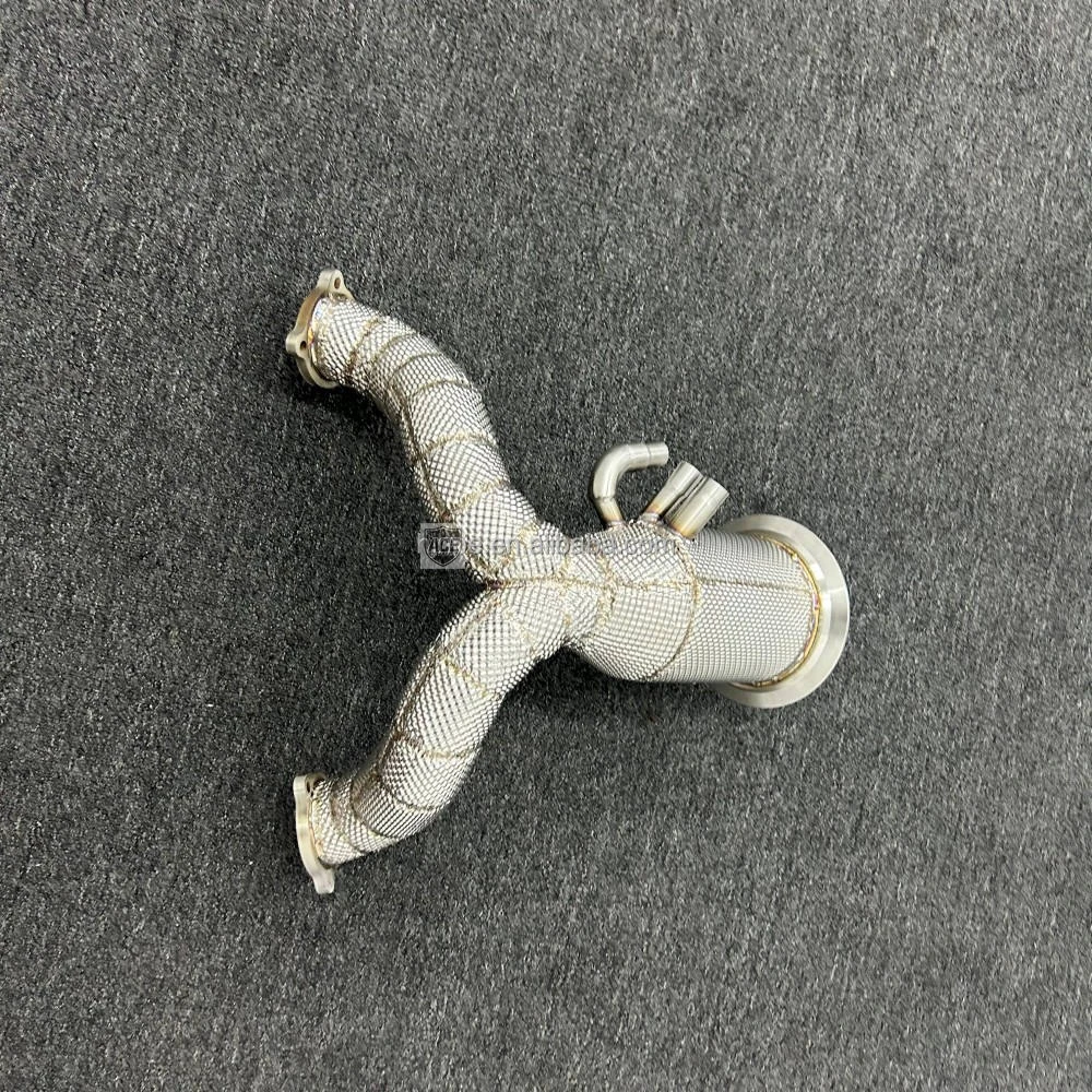 ACE für Audi Q7 Q8 3.0T Porsche Cayenne 3.0T 2020- Downpipe mit Hitzeschild Edelstahl-Rennsport-Auspuffanlage – Detail 11