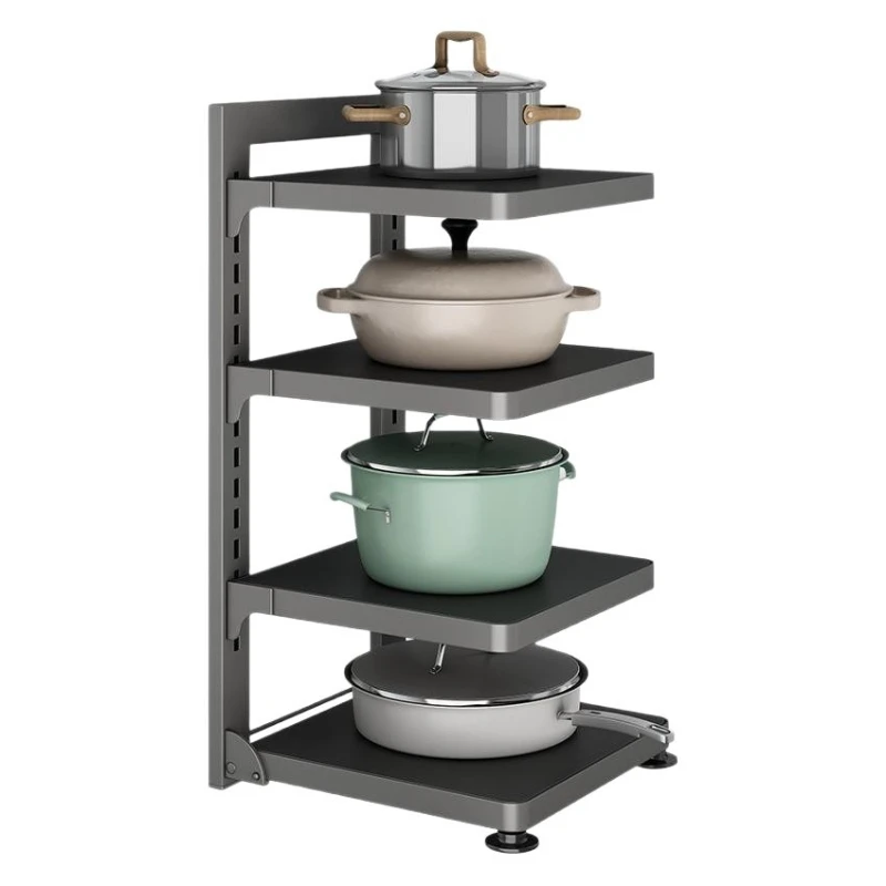 

Kitchen rack Household multi-layer pots and pans Multifunctional sink storage rack Layered pot rack countertop in cabinet