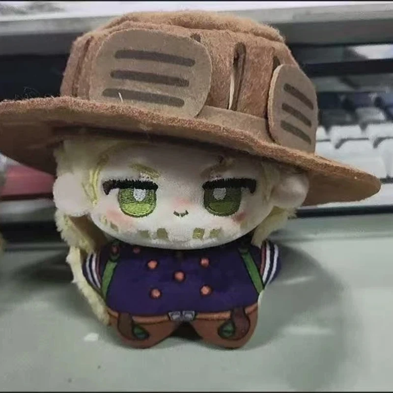 

Stuffed Animals JoJo's Steel Ball Run Fan Merch Johnny Gyro 10cm Anime Cotton Plush Doll Toys Pendant Dress Cotton Gift Figure