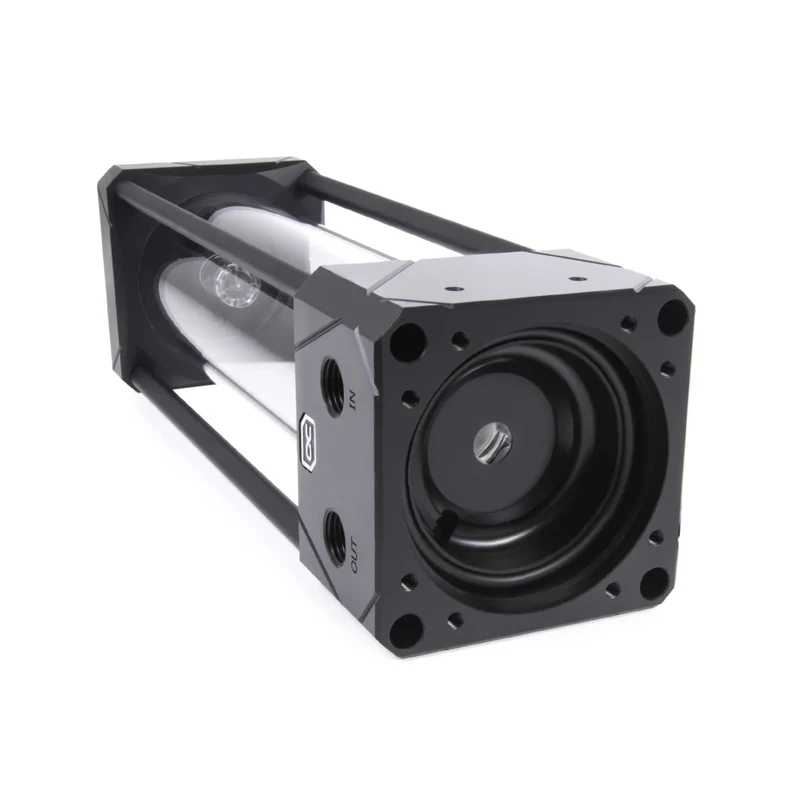 Alphacool 250MM,Aurora Glass Reservoir Compatible D5/VPP Pumps(Not Inlcuded) Top Expansion Water Cooling Tank,G1/4",With Bracket