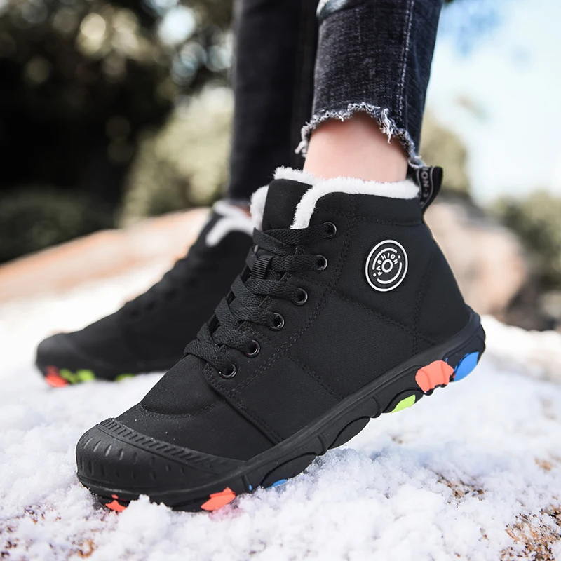 

Winter Boys Snow Boots Girls Waterproof Umbrella Cloth Fabric Fashion Children Sneaker Kids Shoes Warm Outdoor Boots