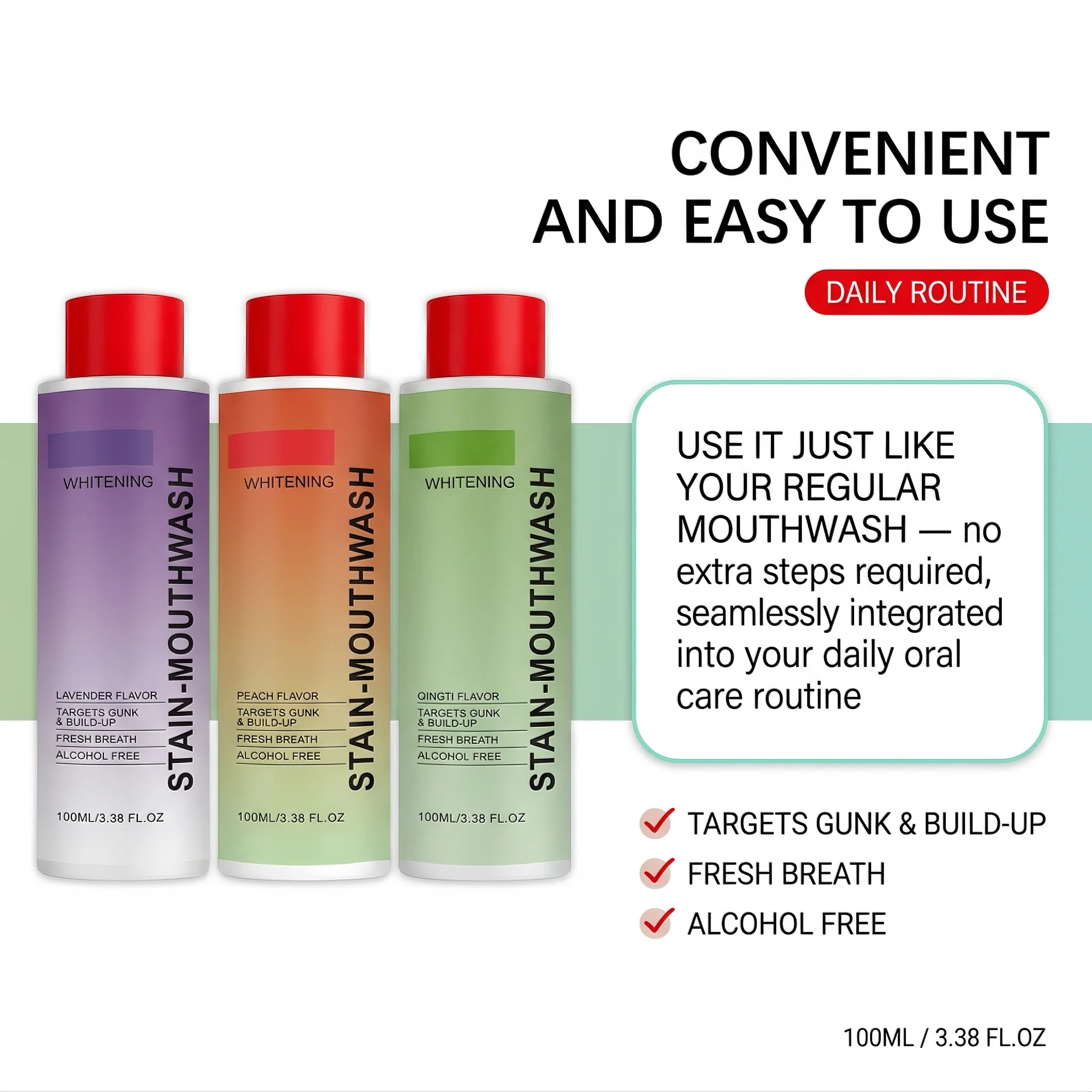 غسول فم مبيض ومزيل للبقع بنكهة - مراجعة Whitening Mouthwash وسعره