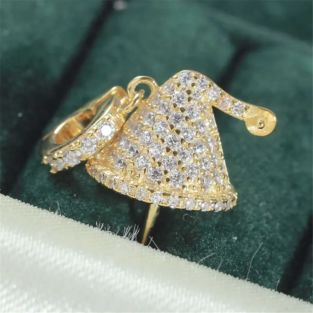 

Подвеска из стерлингового серебра 925 пробы с жемчугом, DIY пустая ободок, чашка, ювелирные изделия для рукоделия, фурнитура для подвески с полыми зубцами