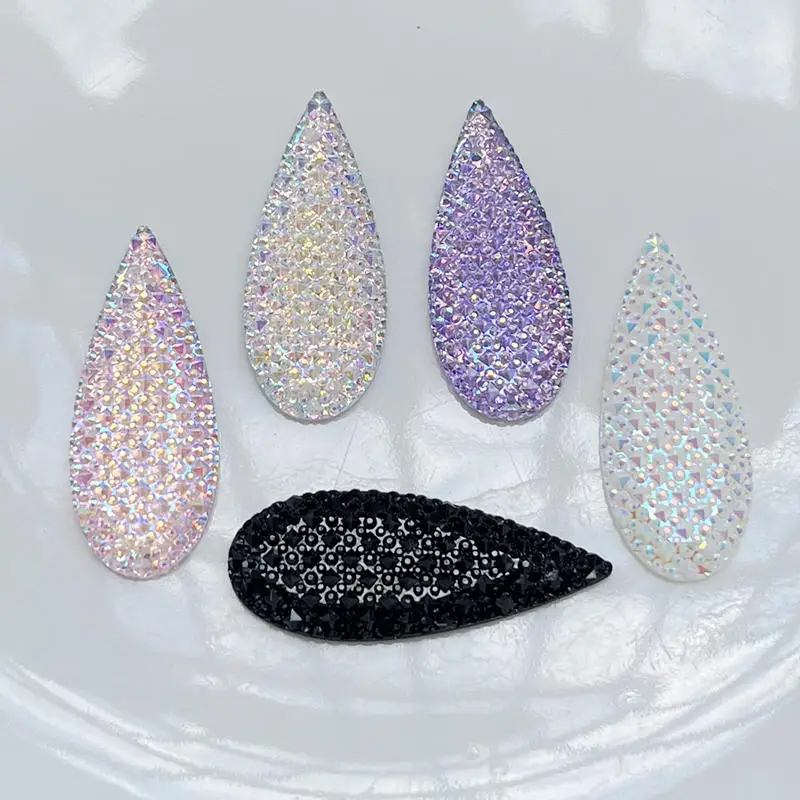 12/500pcs water drop resin Rhinestone DIY jewelry making decorative accessories Aboriginal Earrings decorative sewing Rhinestone