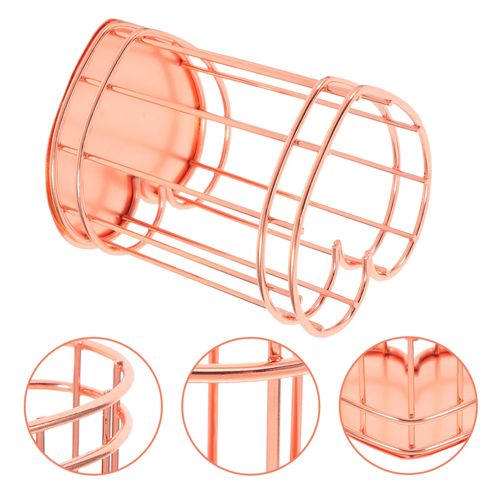 

Heart Shape Desktop Pen Holder Metal Brush Pot Creative Hollow-Out Design Pencil Container Makeup Brush Holder Office Supplies