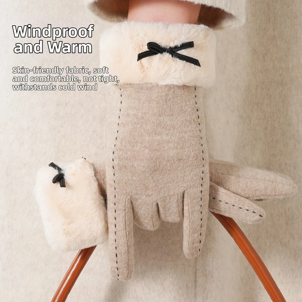 Wool Glove Lined - Handschuhe mit Fleece-Futter aus Kunstwolle, dickes