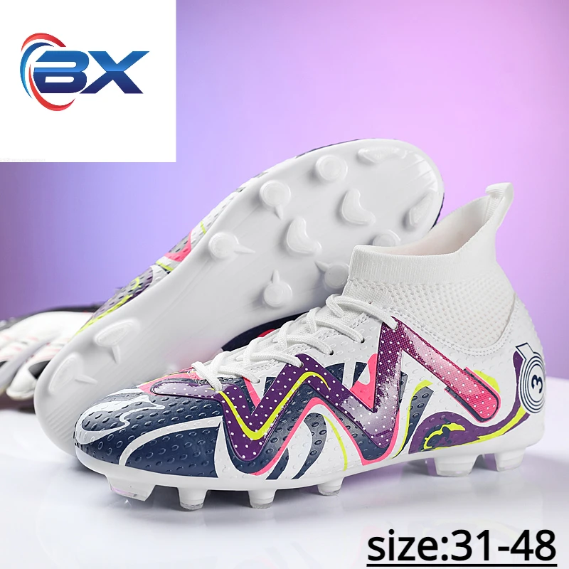 New 2023 football boots Outdoor turf sports football boots Long spikes Short spikes football boots Fashionable look size 31-48