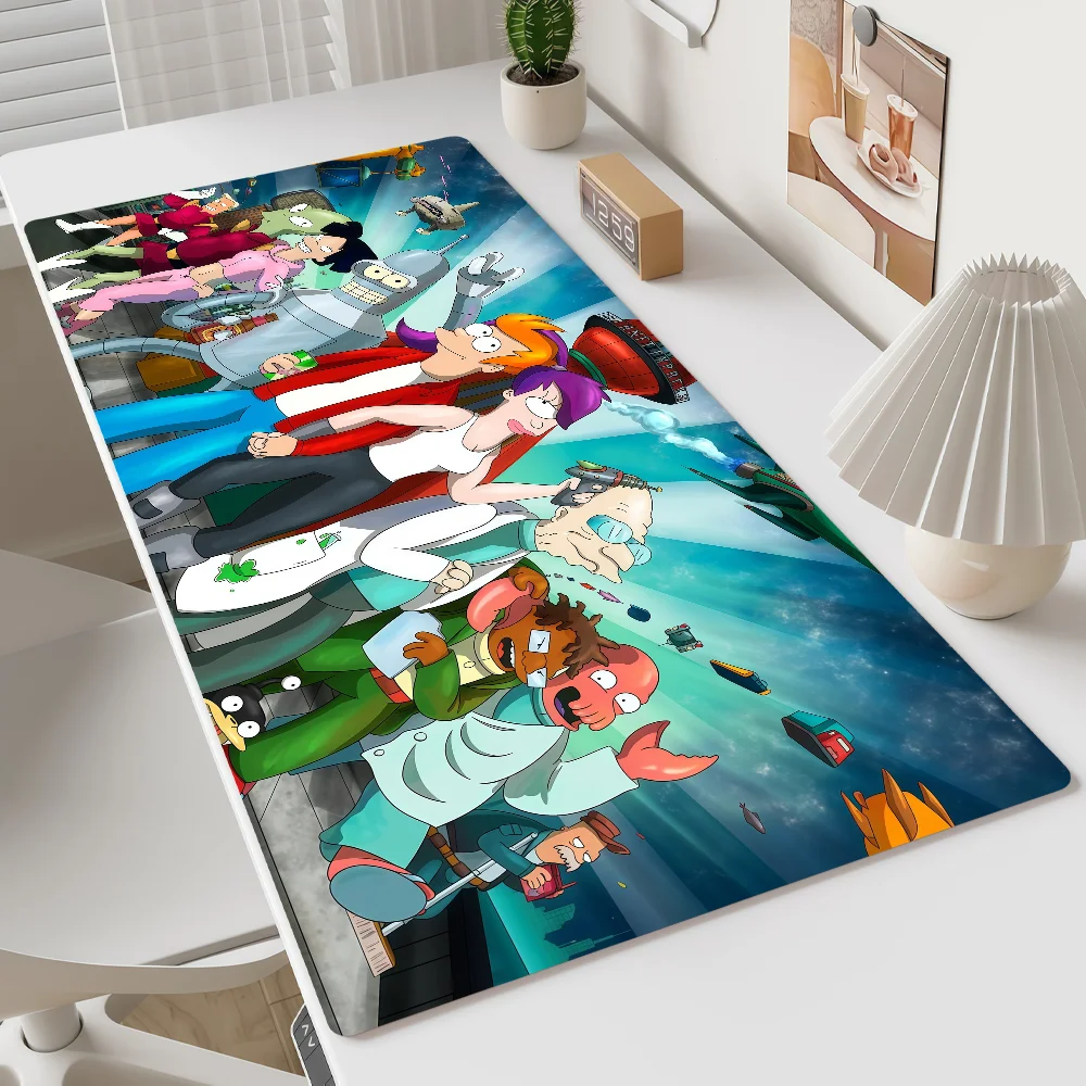 Mouse Pad Cartoon Non-slip Lockedge Office Student Gaming Thickened Funny F-Futurama Large Writing Robot Cushion MousePad