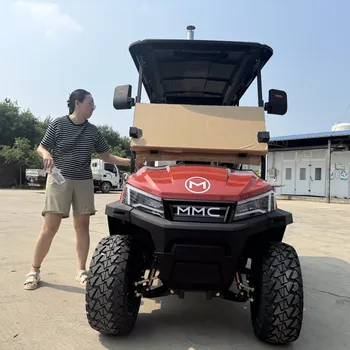 Ce המאושר ליתיום סוללה זולה מועדון גולף קטנועים סולאריים 5000w מנוע 4 מושב עגלת גולף חשמלי מושב עגלת קניות