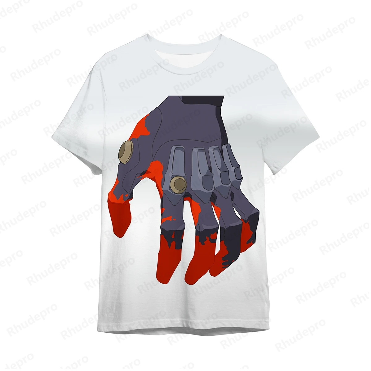 Camiseta de neón Genesis Evangelion para hombre, camisetas cortas de moda, ropa de calle, estilo Harajuku, alta calidad, nuevo