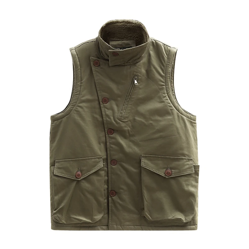 Middle-Aged and Elderly Men Vest Outer Wear Fishing Spring and Autumn Multi-pockets Waistcoat Photography Vest Daddy Clothes ...